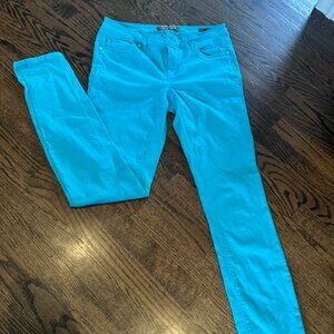 teal jeans